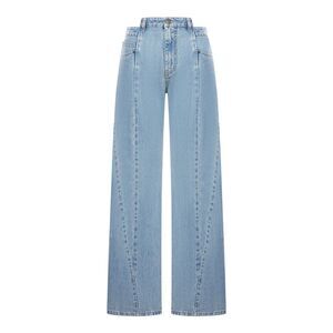 Maison Margiela Women Denim Jeans With Cut-Out Detail